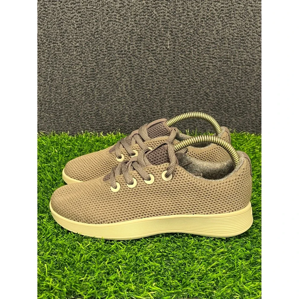 Allbirds Tree Runners Womens Taupe Brown Mesh Lace Up Sneakers Walking Shoes